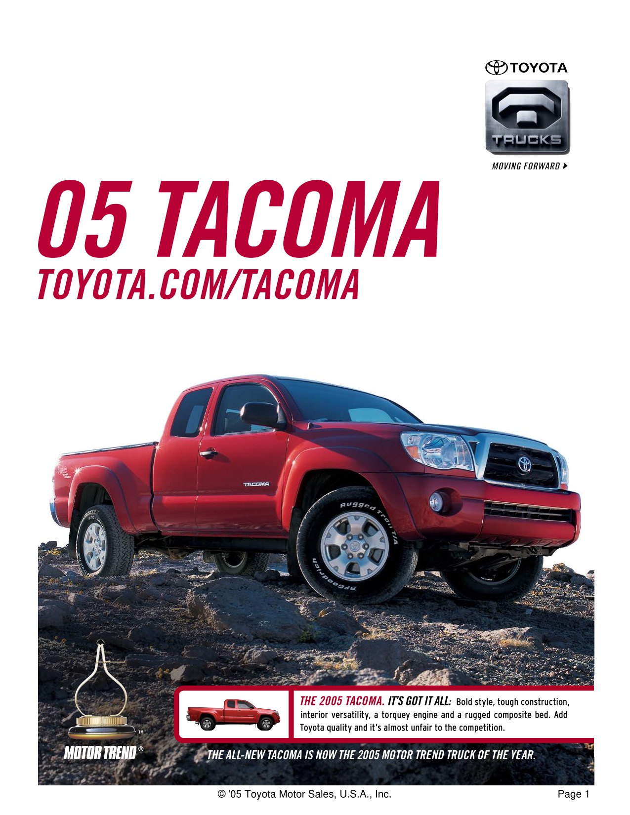 2005 Toyota Tacoma 4x4 Brochure Page 6